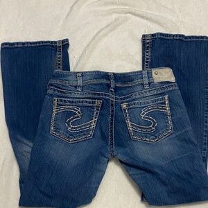 Silver Suki Classic Boot Cut Blue Jeans